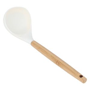 مغرفة شوربة سيلكون السيف غاليري، يد خشب - بيج product image 2