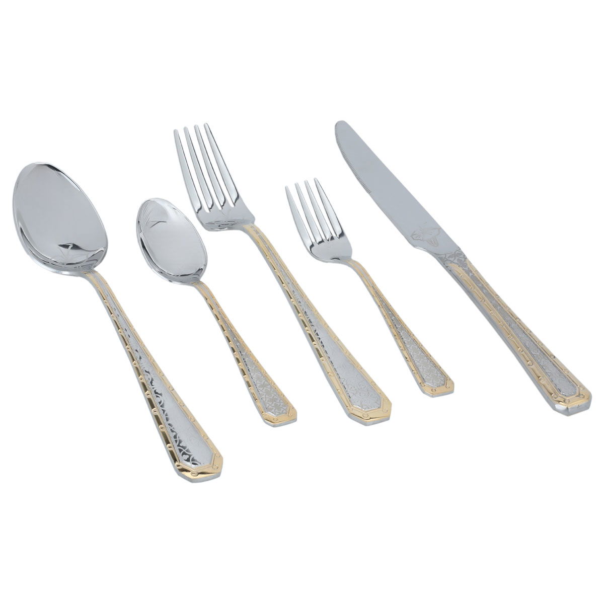 طقم ملاعق استيل السيف غاليري، شنطة جلد أزرق، 72 قطعة - فضي product image 6