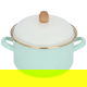 قدر استيل السيف غاليري، 20 سم، حافة ذهبي - أخضر فاتح product image 1