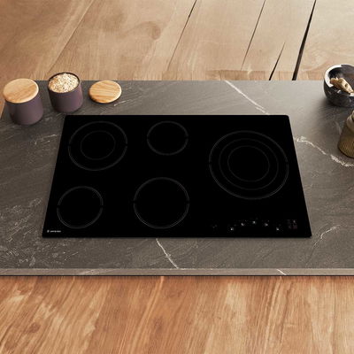 Ariston Hr9020B Vitro Electric Ceramic Cooker, 5 Burners, 9 Heat Levels, 8600 Watt, 90 X 60 Cm- Black product image 3