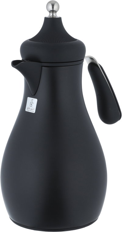 Al Saif Gallery Sama Thermos Set, 0.7/1 Liter, 2 Pieces, Inner Glass Container, Stainless Steel Outer Body - Black product image 8