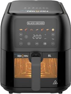 قلاية هوائية بلاك اند ديكر، 1700 واط، 8 لتر، 7 برامج، SAF80W-B5 - اسود product image