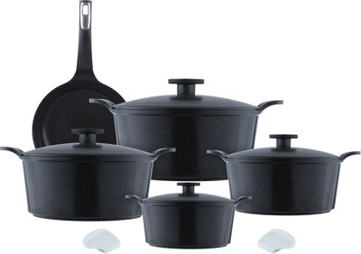 Neo Flame Extrema Granite Cookware Set, 9 Pieces - Black product image 2