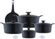 Neo Flame Extrema Granite Cookware Set, 9 Pieces - Black product image 2