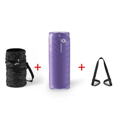 Kangaroo 1110001 Exercise Mat, 1.5 cm, Hanging Bag - Purple product image 3