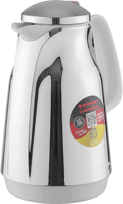 Rotpunkt Thermos, 1 liter, inner material thermal glass - silver white product image 5