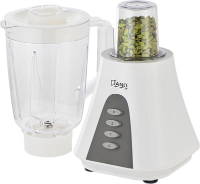 خلاط مع مطحنة جانو، 450 واط، 1.5 لتر، سرعتين، JN06005 - ابيض رمادي product image 3