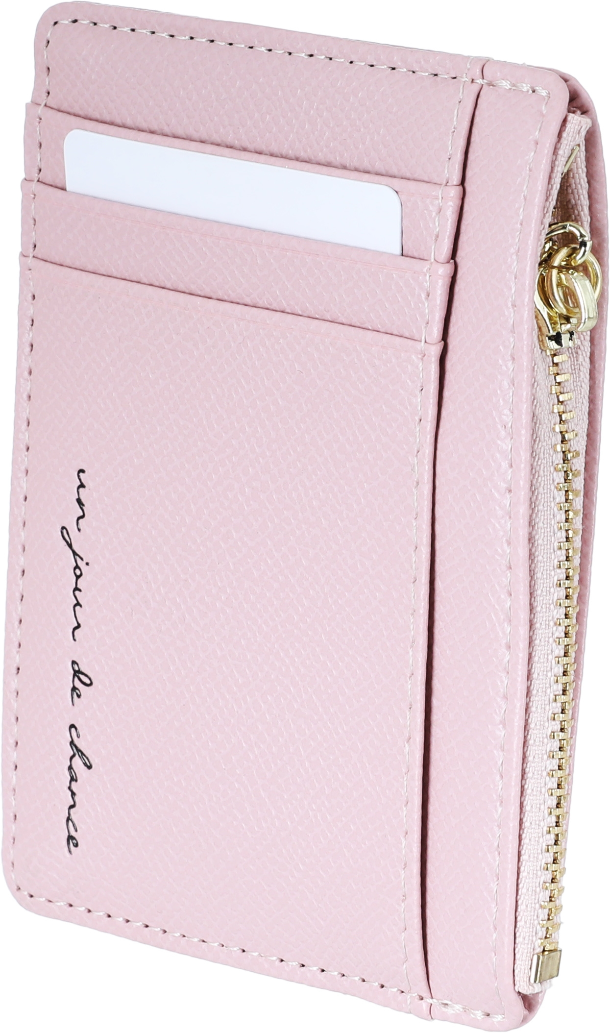 SAIFSO Plastic Card Wallet, 12 x 9 cm - Pink product image 2