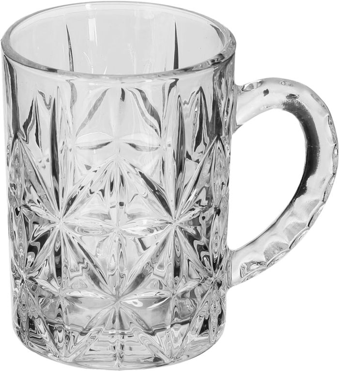 Saif Gallery Bialat Max Glass Tea Set, 6 Pieces, Glass Handle - Transparent product image 2