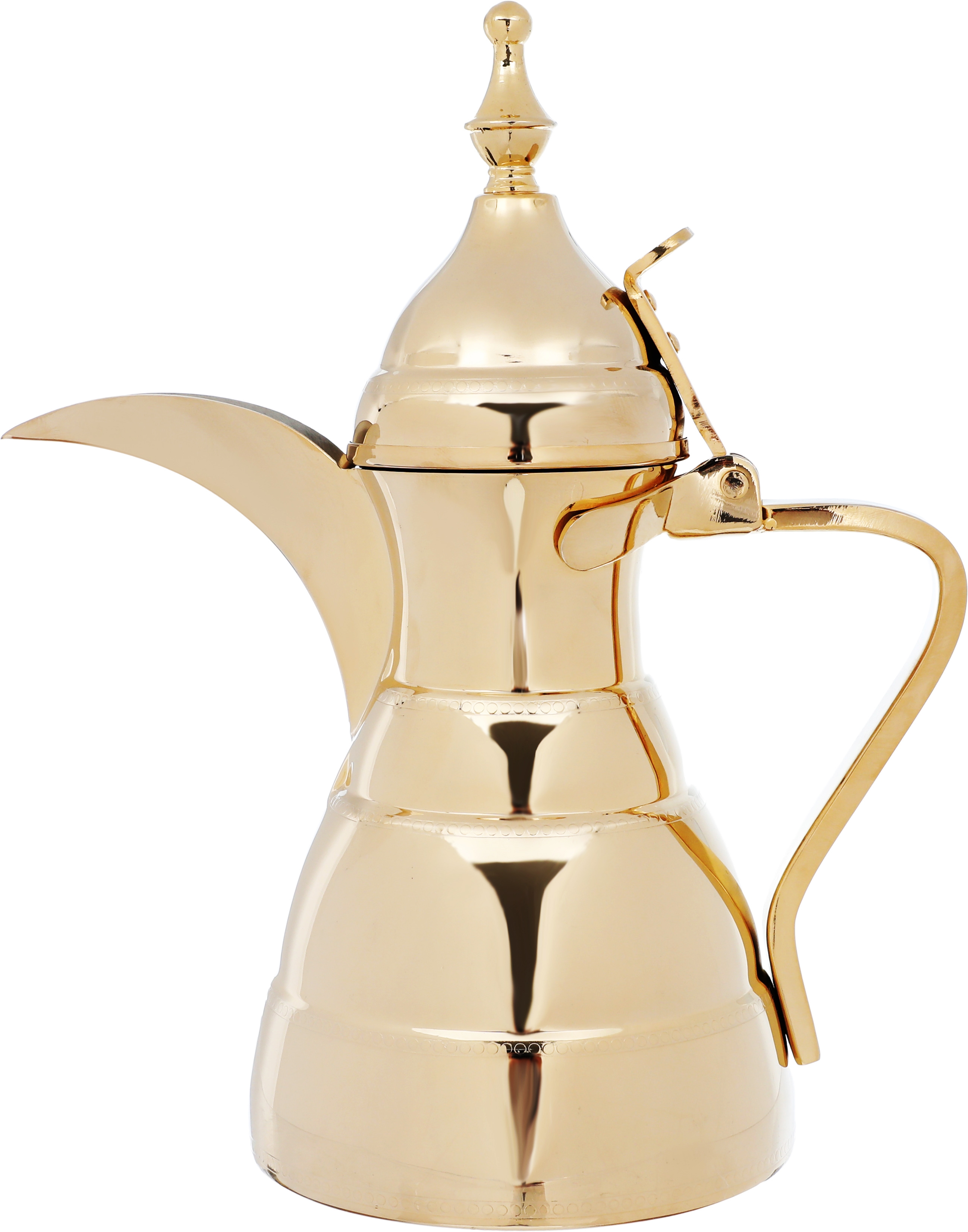 دلة وابريق مرحبا الدرعية استيل السيف بلص، قطعتين، 1.4 / 2 لتر - ذهبي product image 4