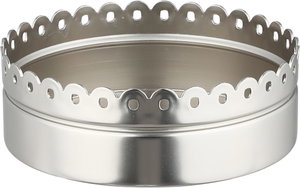 تمرية بغطاء ستانلس استيل السيف غاليري، 11.7x11.7x8.8 سم، دائري - فضي مطفي product image 2