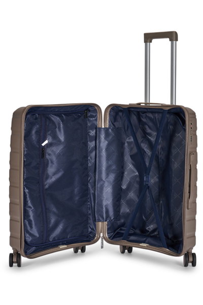 طقم شنط سفر بولي بروبيلين ليمرا، 4 مقاسات، 4 عجلات، بزاوية 360 درجة، OT-8012 - ذهبي product image 7