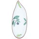 Al Saif Gallery porcelain dessert plate, 9 inches, teardrop shape, engraved - white product image 2