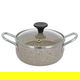 قدر جرانيت السيف غاليري، 12 سم، غطاء زجاج - بيج product image 1