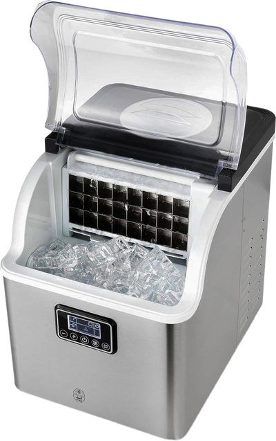صانعة ثلج السيف، 130 واط، 2 لتر، 3 احجام للثلج، شاشة LCD، E05608 - فضي product image 3