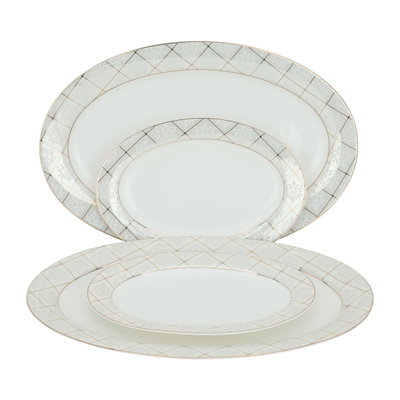 طقم سفرة بورسلان السيف غاليري، 89 قطعة - ابيض product image 7