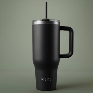 Brio Fuel Bottle Stainless Steel Thermal Mug, 1 Liter - Black product image