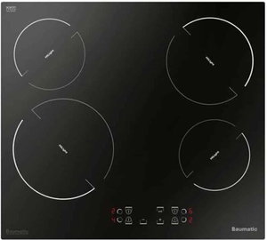 موقد سطح طاولة مدمج غاز سيراميك باوماتيك، 60 سم، 4 شعلات، BMEH64EE - اسود product image