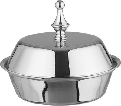 طقم تقديم تمرية نجدية استيل سيف بلص، 5 قطع، 26x16x2 سم - فضي product image 2