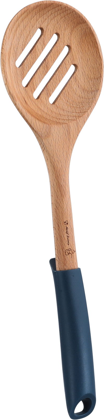 ملعقة تقليب طعام خشب بلاستيك السيف غاليري، 33×9.5 سم - ازرق غامق خشبي product image 2