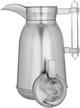 Al Saif Gallery Shahad thermos set, 1 liter, thermal glass inner shell, plastic outer shell, 2 pieces - silver product image 6