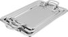 Al Saif Gallery 3-Piece Stainless Steel Toothbrush Set with Engraved Edges, Rectangle - Silver product image 1