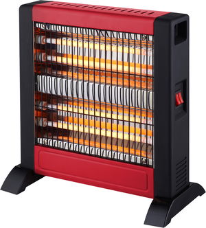 دفاية كهربائية كولن، 500/1000 واط، 4 شمعات ، 807102010 - احمر اسود product image