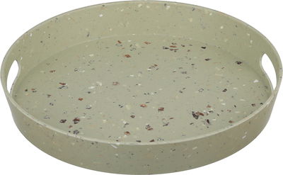 Al Saif Gallery Melamine Serving Tray, 37.8 x 37.8 x 5.4 cm, Round - Light Green product image 1