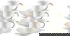Al Saif Gallery coffee cups and saucers set, porcelain, 12 pieces - cream product image 1