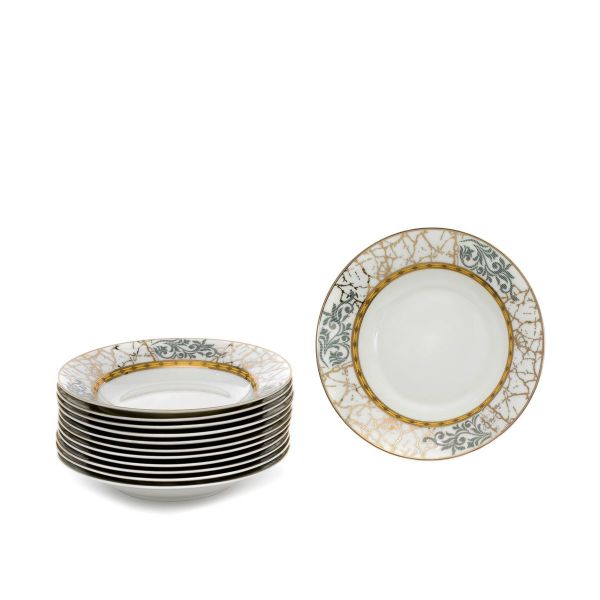 طقم سفرة بورسلان السيف غاليري، 86 قطعة - ابيض product image 5