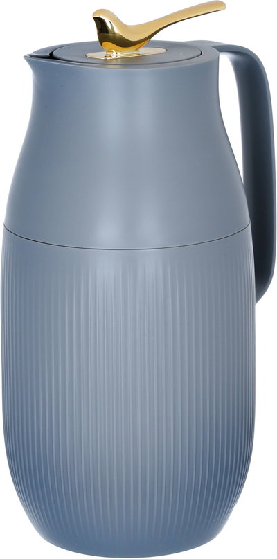 Al Saif Gallery Royal 6 thermos, 1.6 liters, glass inner container, plastic outer shell - dark gray product image 4