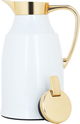Al Saif Gallery Diriyah thermos, 1 liter, thermal glass inner container, steel outer shell - white product image 4