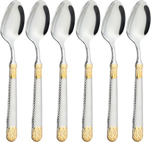 طقم ملاعق شاي استيل السيف غاليري، 6 قطعة - فضي product image