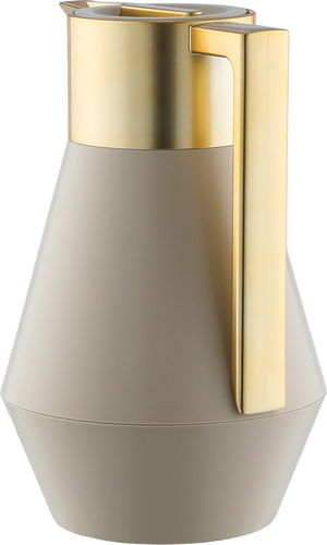 ترمس ليديا إفرست السيف غاليري، 1 لتر، حافظة داخلية زجاج، يد ذهبي - بيج product image 2