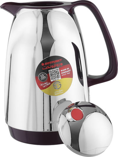 ترمس روتبونت، 1 لتر، خامة داخلية زجاج، يد عنابي - فضي product image 4