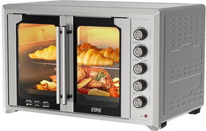 فرن كهربائي ويننج ستار، 120 لتر، 2800 واط، اضاءة داخلية، ST-9853 - فضي product image