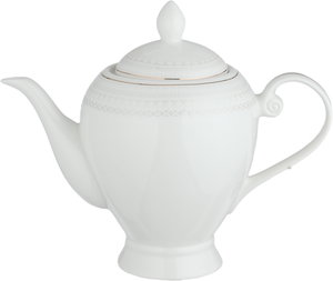 طقم تقديم سفرة بورسلان السيف غاليري، 65 قطعة - أبيض ذهبي product image 2