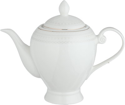 طقم تقديم سفرة بورسلان السيف غاليري، 65 قطعة - أبيض ذهبي product image 2