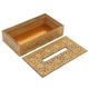 علبة مناديل خشب السيف غاليري، منقوش - بني product image 2