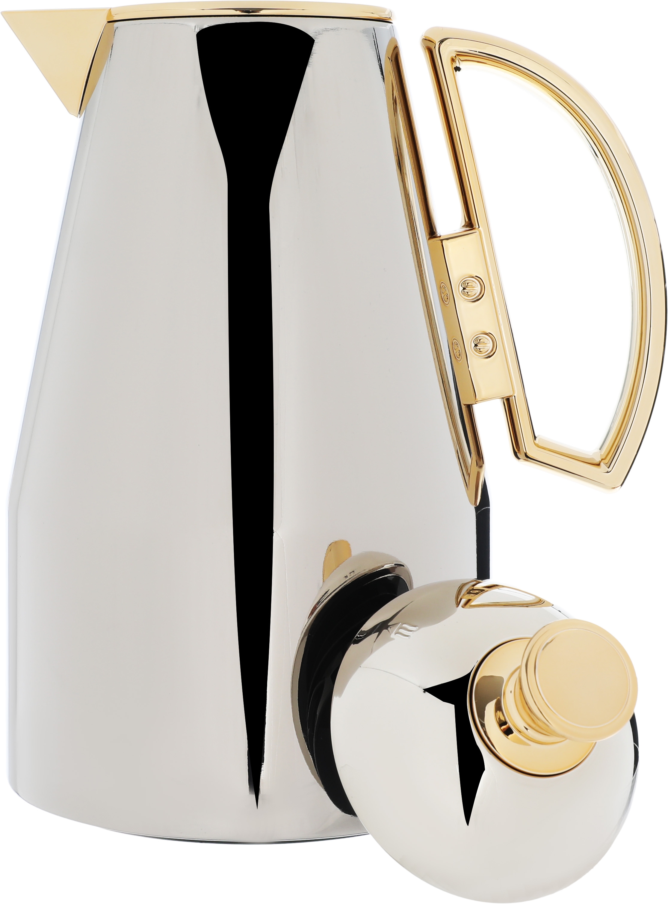 Al Saif Gallery thermos set, 2 pieces, 1 liter, glass inner container, plastic outer shell - silver product image 2