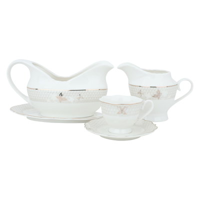 طقم سفرة بورسلان السيف غاليري، 166 - قطع أبيض product image 2