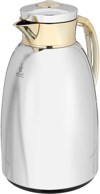 Al Saif Gallery Yatooq thermos, 1.3 liters, glass inner container, plastic outer shell - silver product image 5