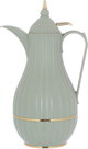 Al Saif Gallery Tamim Dallah-shaped thermos , 0.60 litres, thermal glass inner container, plastic outer shell - light green product image 2