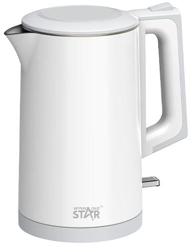 غلاية كهربائية ستانلس ستيل ويننج ستار، 1.7 لتر، 1500 واط، ST-6023 - ابيض product image 5