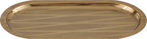 صينية تقديم استيل السيف غاليري، 42x20x2 سم - ذهبي product image
