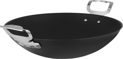 Alsaif Plus Teflon Deep Frying Pan, 27cm, Stainless Steel Handles – Black product image 3