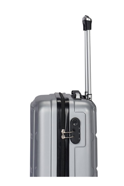 طقم شنط سفر ABS ليمرا، 3 مقاسات، 4 عجلات، قفل ارقام، WM-193 - فضي product image 6
