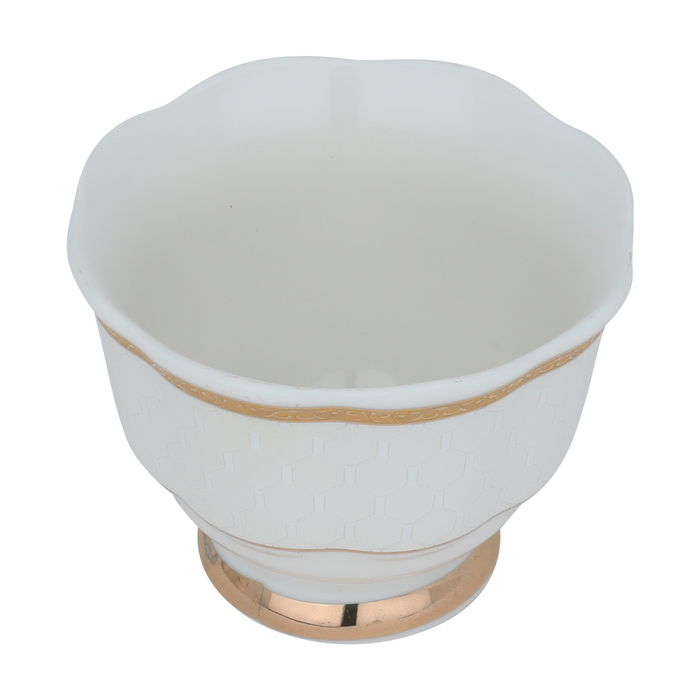 Al Saif Gallery ceramic cups set, 12 pieces - white product image 2