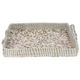 Al Saif Gallery wicker tofareya, 37 x 27 x 5 cm, rectangle, seashell pattern, hand, small - beige product image 1