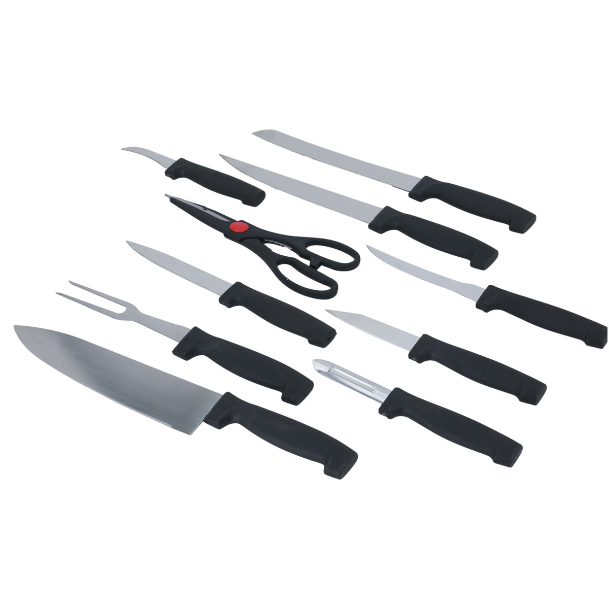 Al Saif Gallery Steel Cutting Set, 10 Pieces - Black product image